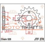 JTF270.13 FRONT REPLACEMENT SPROCKET 13 TEETH 520 PITCH NATURAL STEEL
