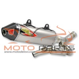 PRO CIRCUIT  EXHAUST SYSTEM T-6 EURO STAINLESS WITH TITANIUM CANISTERS & CARBON END CAP