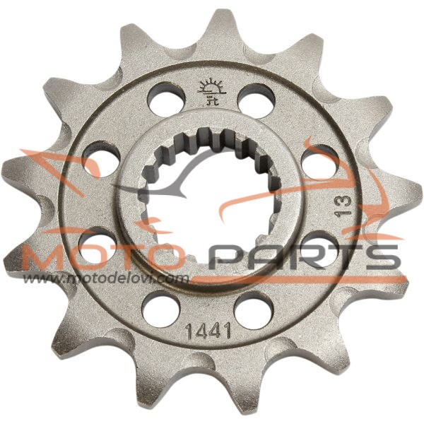 JTF1441.13SC FRONT SELF CLEANING SPROCKET 13 TEETH 520 PITCH NATURAL CHROMOLY STEEL ALLOY