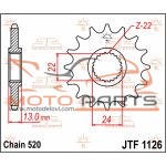 JTF1126.16 FRONT REPLACEMENT SPROCKET 16 TEETH 520 PITCH NATURAL CHROMOLY STEEL ALLOY