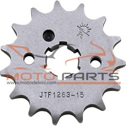 JTF1263.15 FRONT REPLACEMENT SPROCKET 15 TEETH 420 PITCH NATURAL STEEL