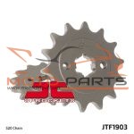 JTF1903.15 FRONT REPLACEMENT SPROCKET 15 TEETH 520 PITCH NATURAL SCM420 CHROMOLY STEEL ALLOY