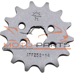 JTF252.14 FRONT REPLACEMENT SPROCKET 14 TEETH 420 PITCH NATURAL STEEL