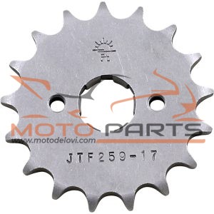 JTF259.17 FRONT REPLACEMENT SPROCKET 17 TEETH 428 PITCH NATURAL STEEL
