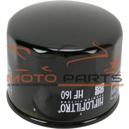 HF160 OIL FILTER SPIN-ON PAPER GLOSSY BLACK