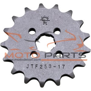 JTF253.17 FRONT REPLACEMENT SPROCKET 17 TEETH 420 PITCH NATURAL STEEL