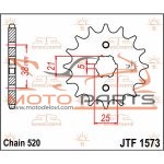 JTF1573.13 FRONT REPLACEMENT SPROCKET 13 TEETH 520 PITCH NATURAL STEEL