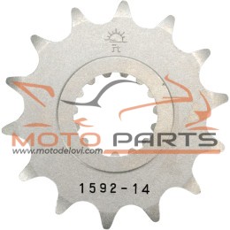 JTF1592.14 FRONT REPLACEMENT SPROCKET 14 TEETH 520 PITCH NATURAL STEEL