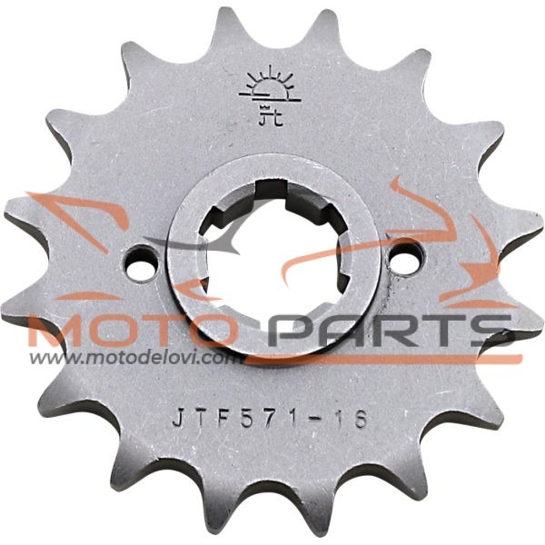 JTF571.16 FRONT REPLACEMENT SPROCKET 16 TEETH 530 PITCH NATURAL STEEL