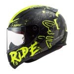 LS2 FF353 RAPID NAUGHTY MAT CRNO ŽUTA