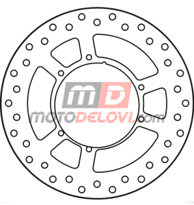 GOLDFREN KOCIONI DISK HONDA PREDNJI GF1102F2