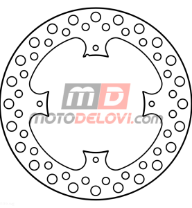 GOLDFREN KOCIONI DISK HONDA ZADJNI GF1103-R2