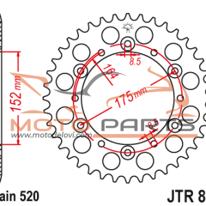 JTR853.40ZBK ZADNJI LANCANIK
