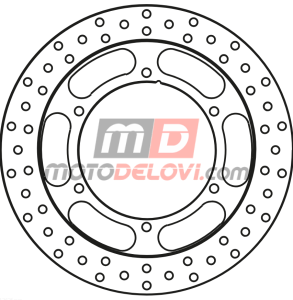 GOLDFREN KOCIONI DISK YAMAHA PREDJNJI GF1363F