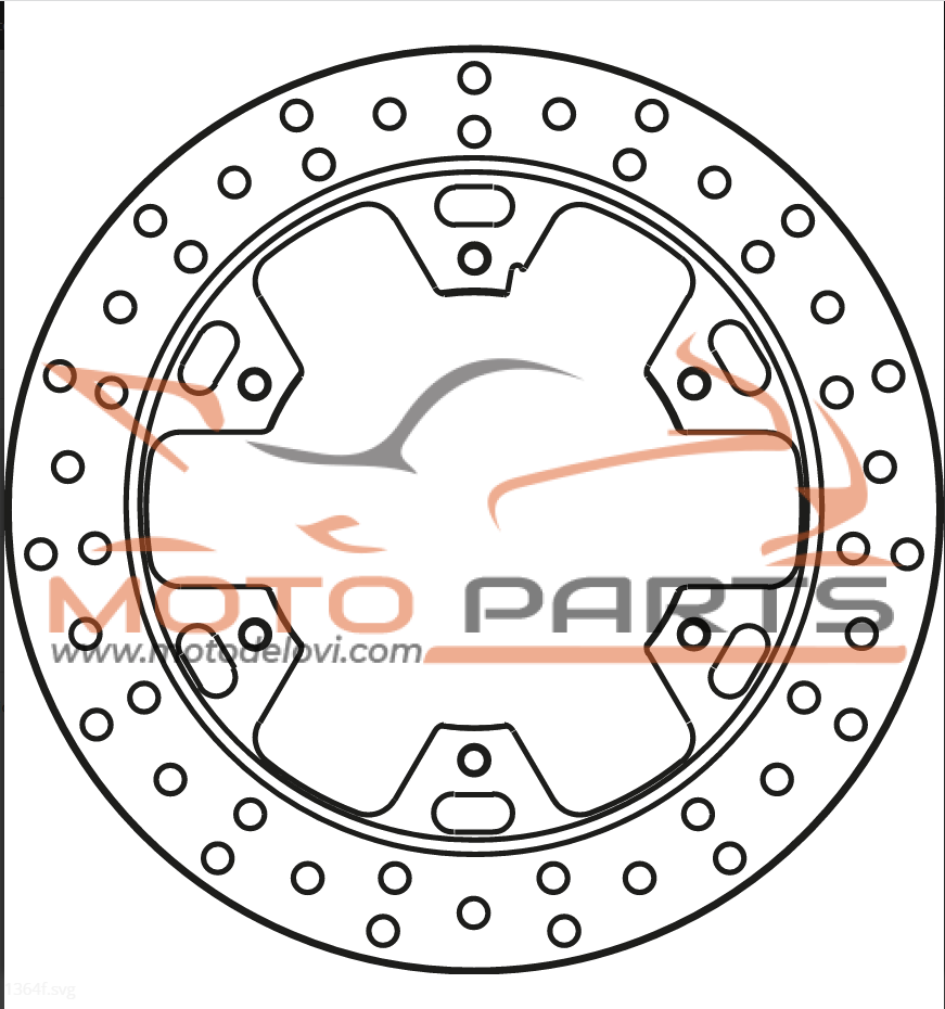 1364F PREDNJI DISK YAMAHA XTZ 750 SUPER TENERE 1989-1995 GOLDFREN 1364F