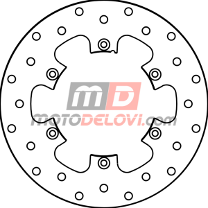 GOLDFREN KOCIONI DISK HUSABERG/KTM ZADNJI GF1501-R2
