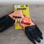 THOR RUKAVICE CRNA/NARANDZASTA