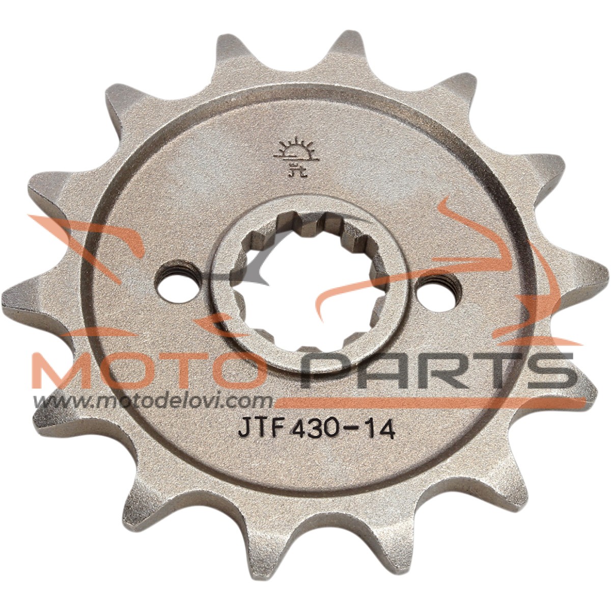 JTF430.14 FRONT REPLACEMENT SPROCKET 14 TEETH 520 PITCH NATURAL STEEL