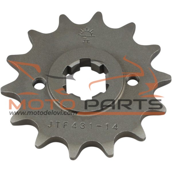 JTF431.14 FRONT REPLACEMENT SPROCKET 14 TEETH 520 PITCH NATURAL STEEL