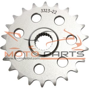 JTF3323.22 FRONT REPLACEMENT SPROCKET 22 TEETH 520 PITCH NATURAL STEEL