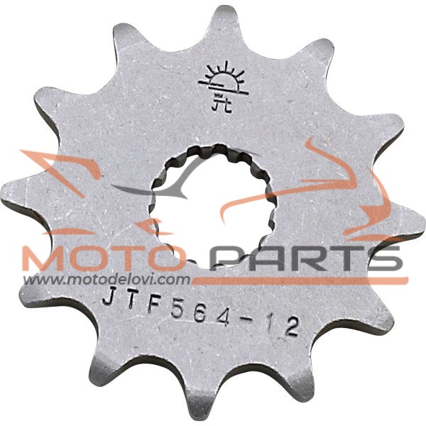JTF564.12 FRONT REPLACEMENT SPROCKET 12 TEETH 520 PITCH NATURAL STEEL