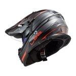 LS2 OFF ROAD MX436 PIONEER EVO KNIGHT TITANIUM NARANDŽASTA SA NAOČARIMA