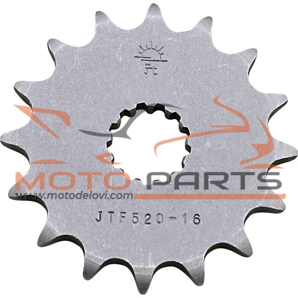 JTF520.16 FRONT REPLACEMENT SPROCKET 16 TEETH 525 PITCH NATURAL STEEL