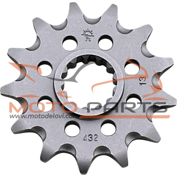 JTF432.13SC FRONT SELF CLEANING SPROCKET 13 TEETH 520 PITCH NATURAL STEEL