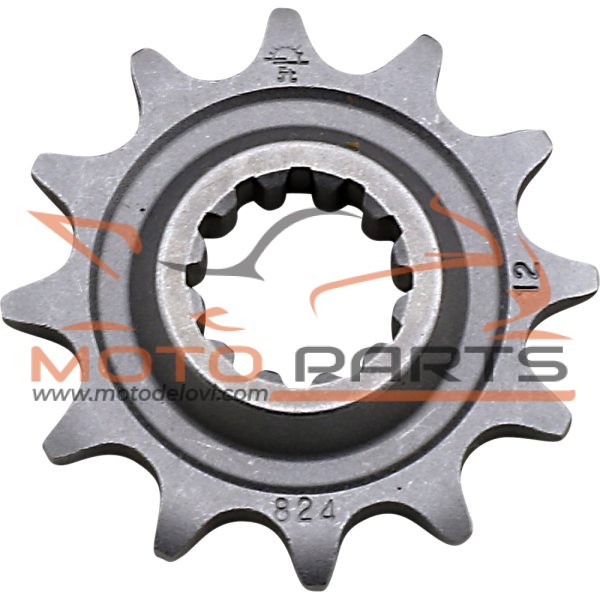 JTF824.12 FRONT REPLACEMENT SPROCKET 12 TEETH 520 PITCH NATURAL STEEL