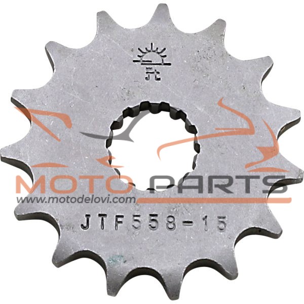 JTF558.15 FRONT REPLACEMENT SPROCKET 15 TEETH 428 PITCH NATURAL STEEL