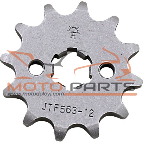 JTF563.12 FRONT REPLACEMENT SPROCKET 12 TEETH 420 PITCH NATURAL STEEL