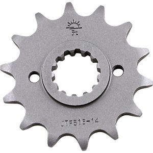 JTF516.14 FRONT REPLACEMENT SPROCKET 14 TEETH 520 PITCH NATURAL STEEL