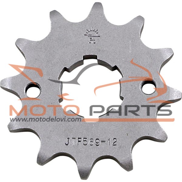 JTF569.12 FRONT REPLACEMENT SPROCKET 12 TEETH 520 PITCH NATURAL STEEL
