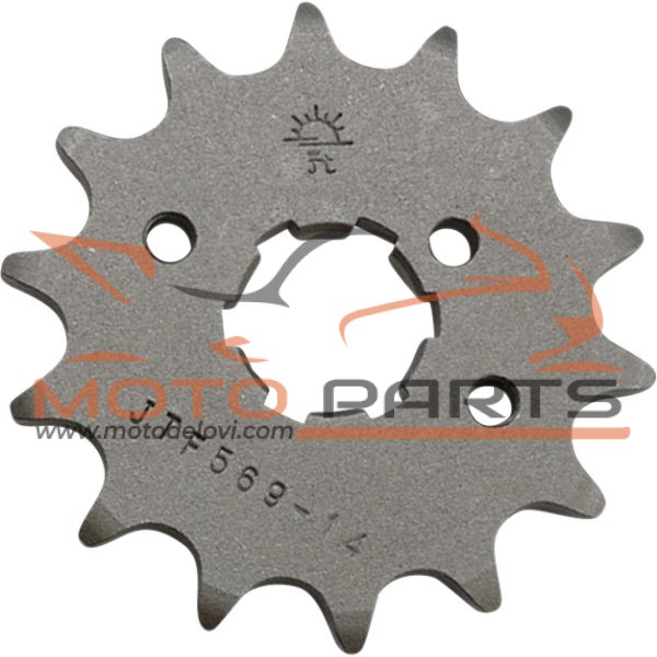 JTF569.14 FRONT REPLACEMENT SPROCKET 14 TEETH 520 PITCH NATURAL STEEL