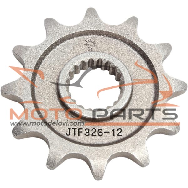 JTF326.12 FRONT REPLACEMENT SPROCKET 12 TEETH 520 PITCH NATURAL STEEL