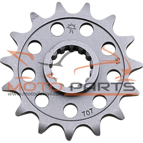 JTF707.15 FRONT REPLACEMENT SPROCKET 15 TEETH 520 PITCH NATURAL CHROMOLY STEEL ALLOY