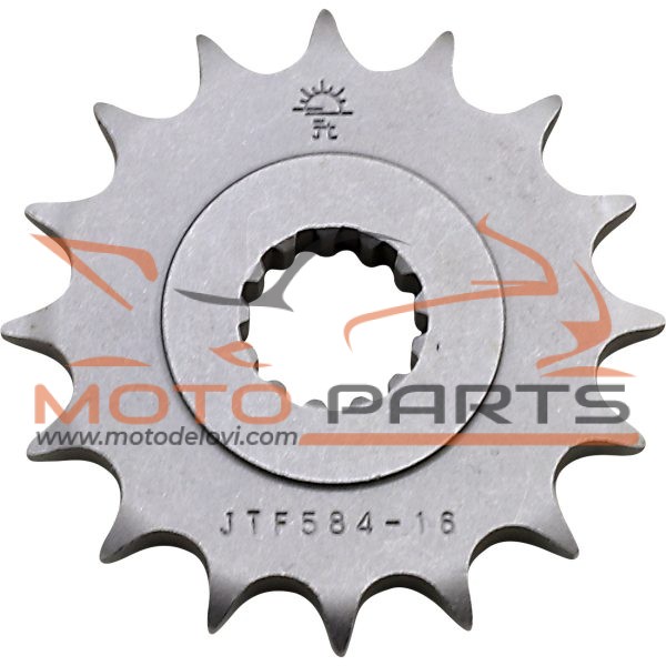 JTF584.16 FRONT REPLACEMENT SPROCKET 16 TEETH 532 PITCH NATURAL STEEL