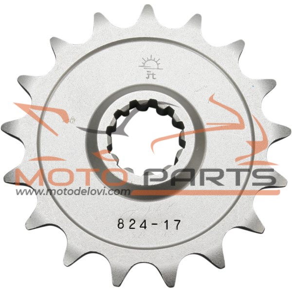 JTF824.17 FRONT REPLACEMENT SPROCKET 17 TEETH 520 PITCH NATURAL STEEL