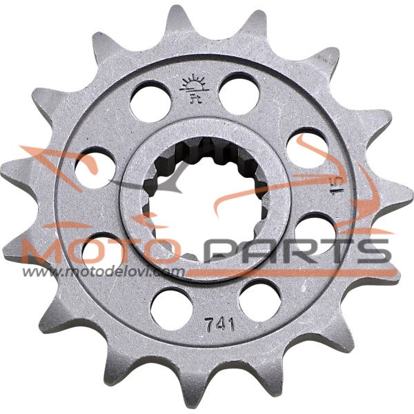 JTF741.15 FRONT REPLACEMENT SPROCKET 15 TEETH 525 PITCH NATURAL CHROMOLY STEEL